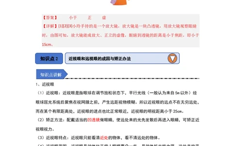 3.4透镜的应用（知识解读）（解析版）_8上-初中物理苏科版(4)_03讲义