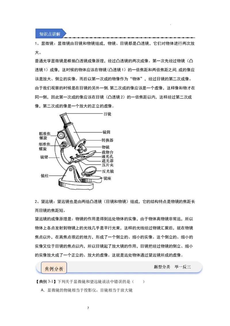 3.4透镜的应用（知识解读）（解析版）_8上-初中物理苏科版(4)_03讲义