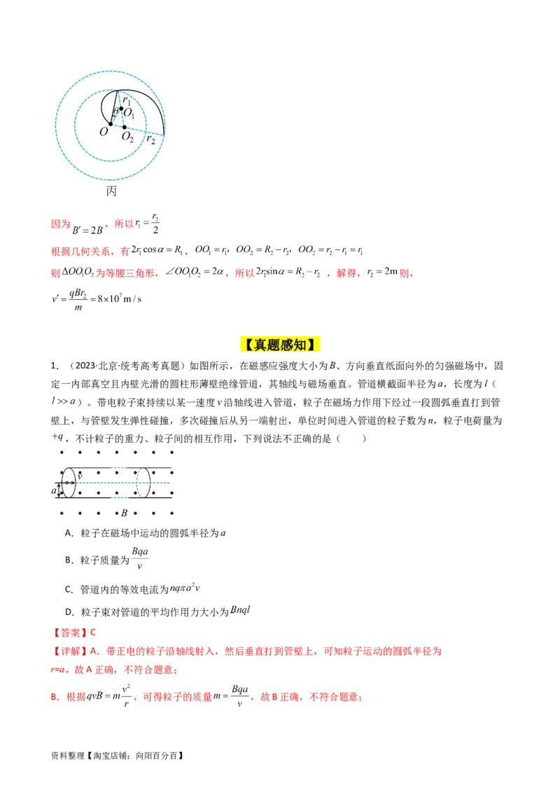 考点46磁场对运动电荷的作用（核心考点精讲+分层精练）解析版_04高考物理_新高考复习资料_2024新高考复习资料_一轮复习资料_完备战2024年高考物理一轮复习考点帮（新高考专用）