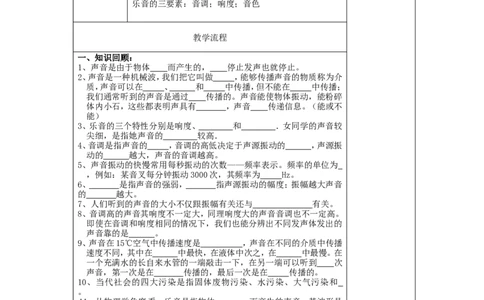 苏科初中物理八上《1第一章声现象》word教案(3)_8上-初中物理苏科版(4)_赠送：旧版资料（和新版好多一样，仍具有很大参考价值）_02教案