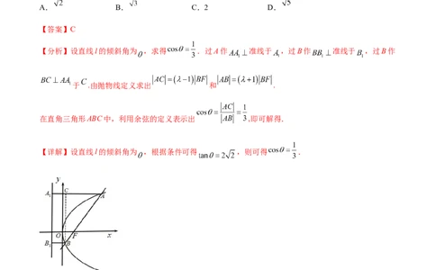 重难点14三种抛物线解题方法（核心考点讲与练）-2023年高考数学一轮复习核心考点讲与练（新高考专用）(解析版）_02高考数学_新高考复习资料_2023年新高考资料_一轮复习