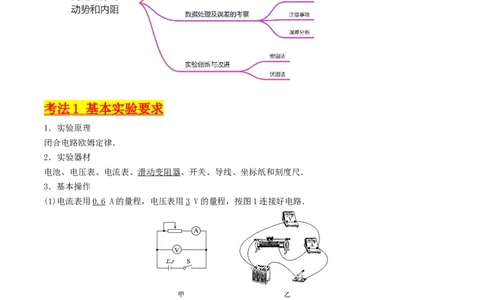 考点43实验十测定电源的电动势和内阻-（核心考点精讲+分层精练）解析版_04高考物理_新高考复习资料_2024新高考复习资料_一轮复习资料