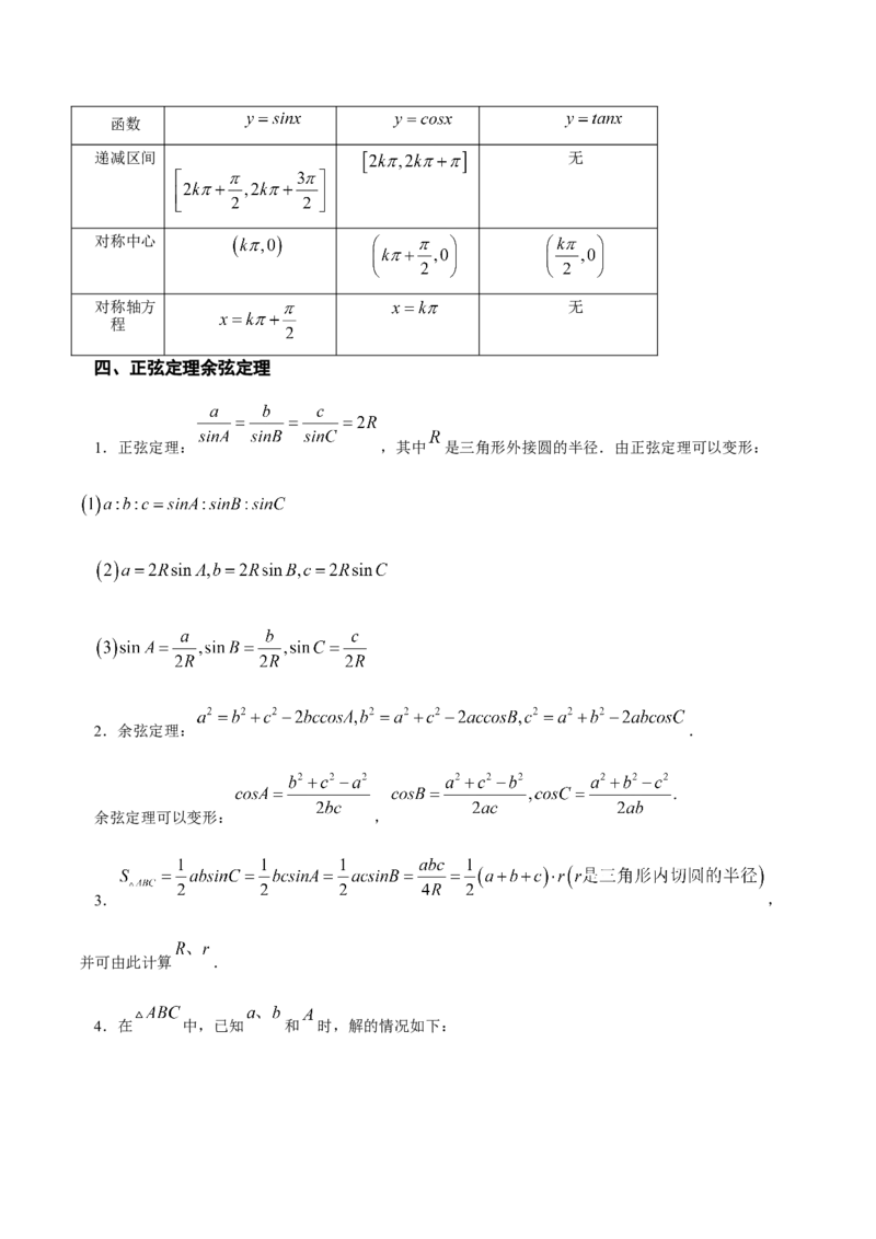高中数学知识点全总结+二级结论归纳-上好课2025年高考数学二轮复习讲练测（新高考通用）_2025年新高考资料_二轮复习_01高考语文等多个文件