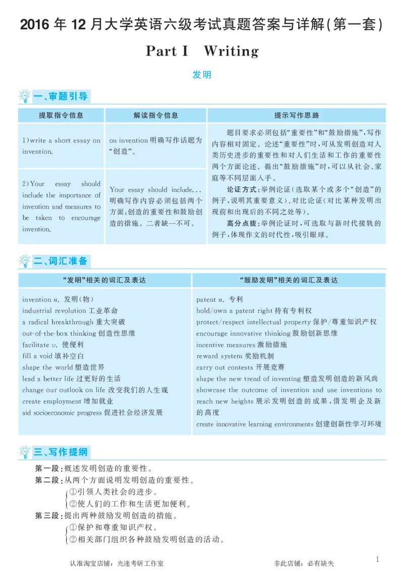 2016.12英语六级考试第1套解析_英语四六级保存避免失效_最新更新，视频都在这_2026，6月六级速转存易和谐_0、2025年12月六级_00.学丞六级全程班刘晓燕_00讲义资料_六级历年真题汇总