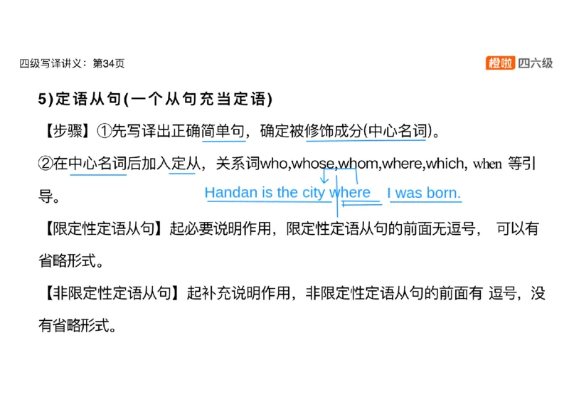 03.翻译精讲：写译11种高频句式_英语四六级保存避免失效_最新更新，视频都在这_2026、6月四级速转存易和谐_0、2025年12月四级_06.橙啦四级全程班石雷鹏_03.解题技巧+专项带练_资料