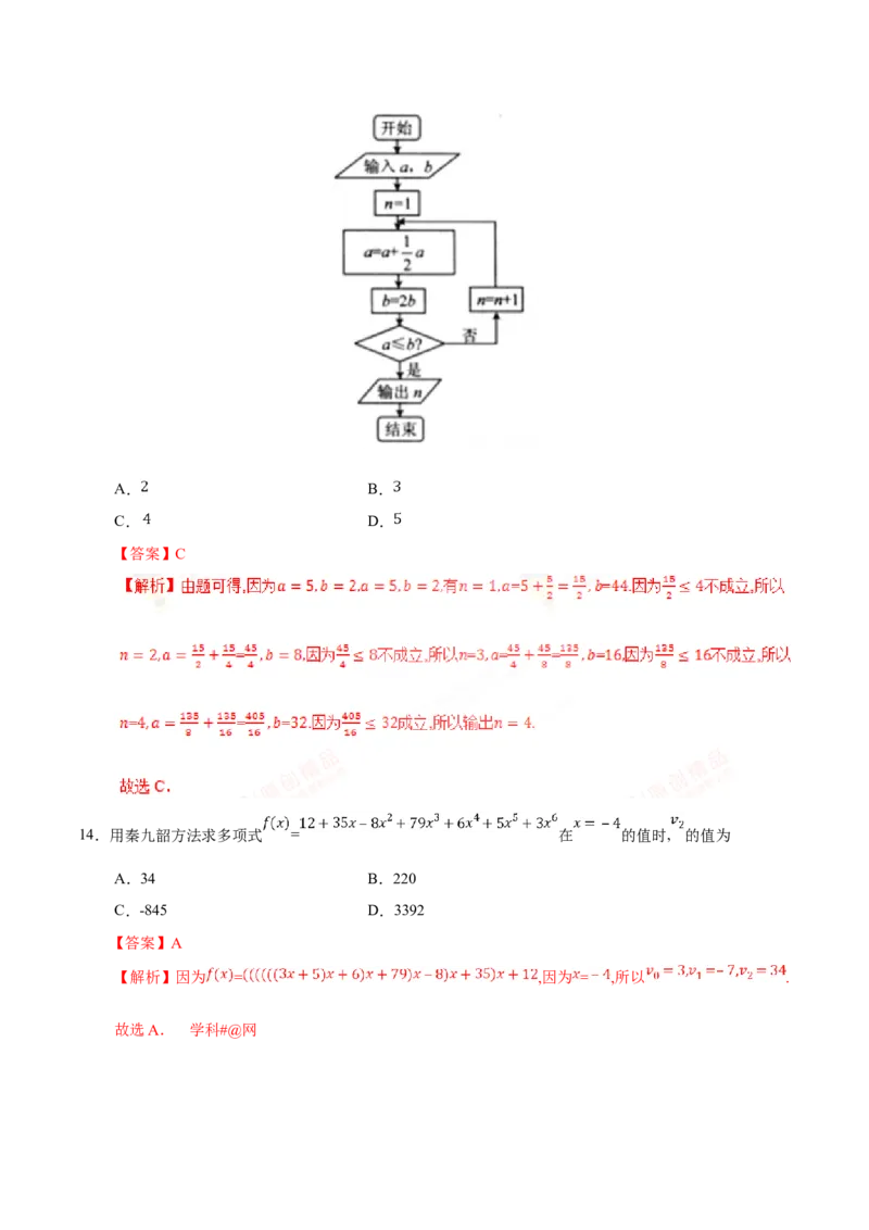 专题13算法初步、推理与证明、数系的扩充与复数的引入-备战2019年高考数学（文）之纠错笔记系列（解析版）_新高考复习资料_2022年新高考资料_2022年一轮复习各版本