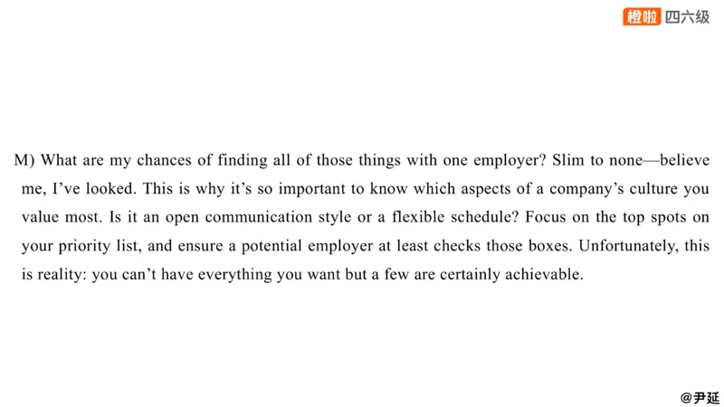 14.匹配题精讲精练2_英语四六级保存避免失效_最新更新，视频都在这_2026、6月四级速转存易和谐_0、2025年12月四级_06.橙啦四级全程班石雷鹏_03.解题技巧+专项带练_03.阅读精讲精练