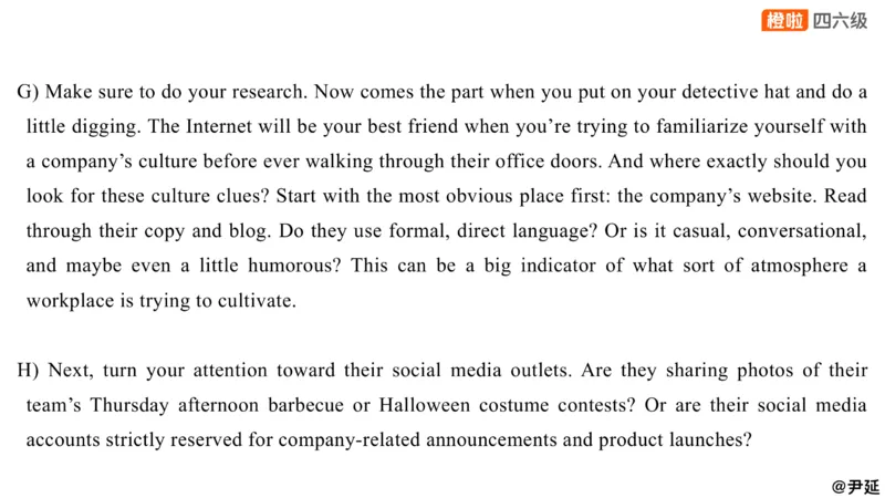 14.匹配题精讲精练2_英语四六级保存避免失效_最新更新，视频都在这_2026、6月四级速转存易和谐_0、2025年12月四级_06.橙啦四级全程班石雷鹏_03.解题技巧+专项带练_03.阅读精讲精练