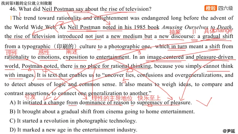 10.仔细阅读精讲精练10_英语四六级保存避免失效_最新更新，视频都在这_2026，6月六级速转存易和谐_0、2025年12月六级_06.橙啦六级全程班石雷鹏_03.真题技巧+专项带练_03.阅读精讲精练