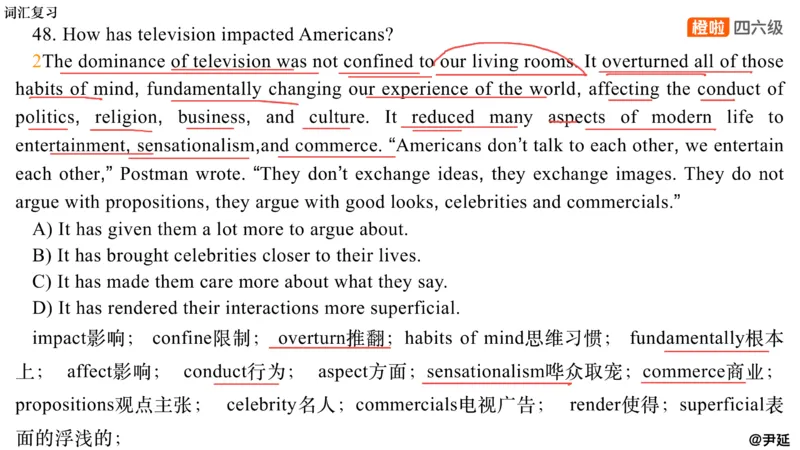 10.仔细阅读精讲精练10_英语四六级保存避免失效_最新更新，视频都在这_2026，6月六级速转存易和谐_0、2025年12月六级_06.橙啦六级全程班石雷鹏_03.真题技巧+专项带练_03.阅读精讲精练