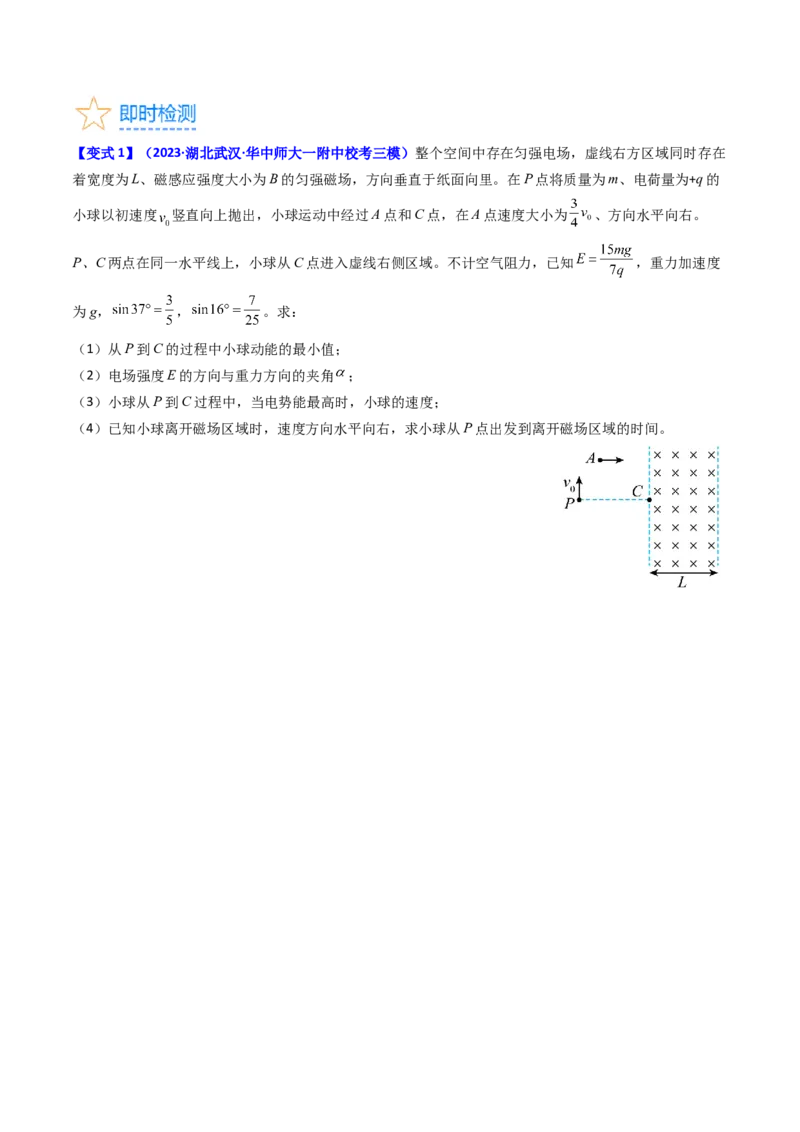 考点48带电粒子在复合场中的运动（核心考点精讲+分层精练）原卷版_04高考物理_新高考复习资料_2024新高考复习资料_一轮复习资料