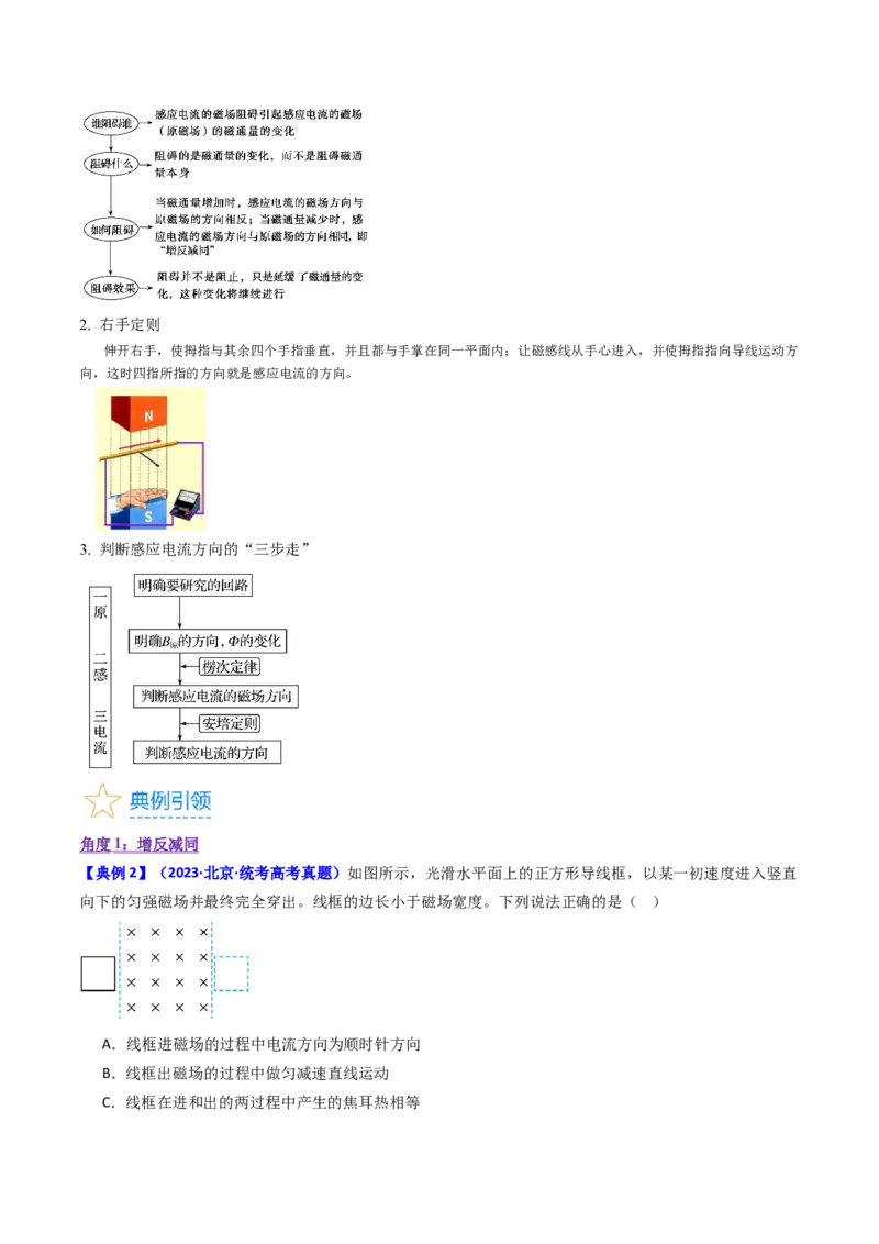 考点49电场感应现象楞次定律（核心考点精讲+分层精练）原卷版_04高考物理_新高考复习资料_2024新高考复习资料_一轮复习资料_完备战2024年高考物理一轮复习考点帮（新高考专用）