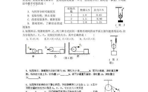 苏科初中物理九上《11.2滑轮》word教案(2)_9上-初中物理苏科版(4)_赠送：旧版资料（和新版好多一样，仍具有很大参考价值）_02教案