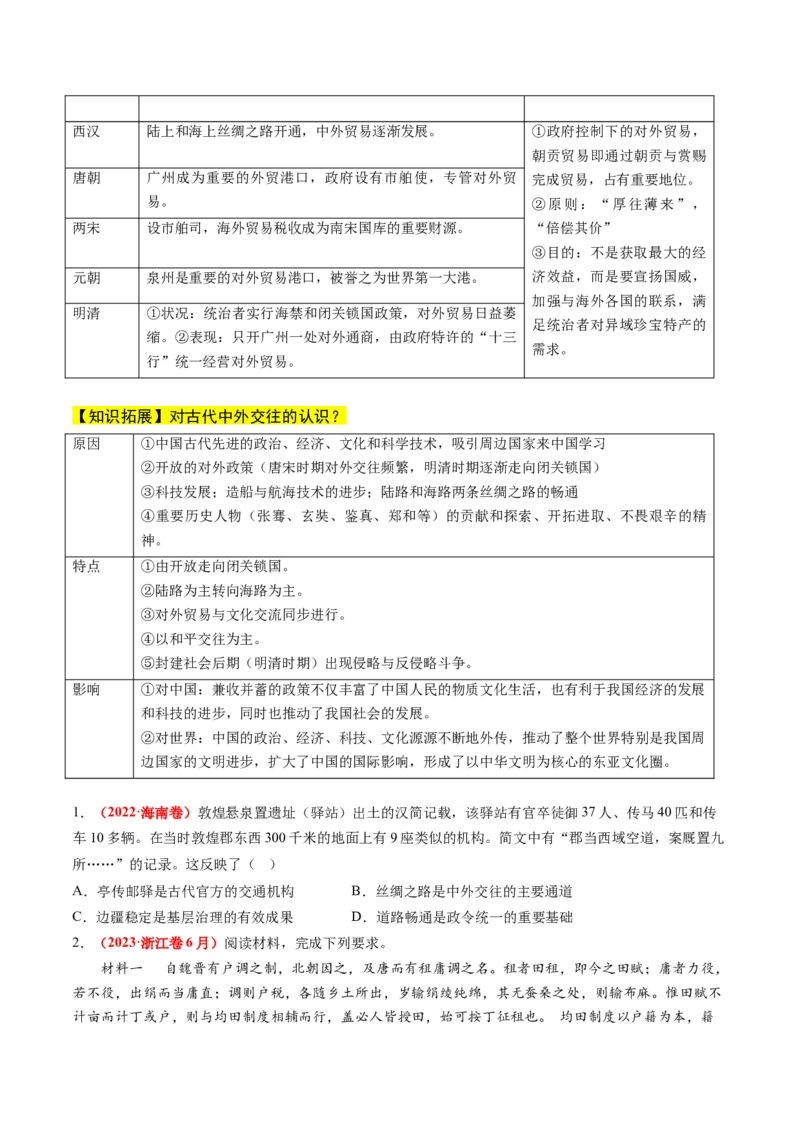 高考热点07中法建交60周年（讲义）（原卷版）_07高考历史_2024年新高考资料_2.2024二轮复习_2024年高考历史二轮复习讲练测（新教材新高考）