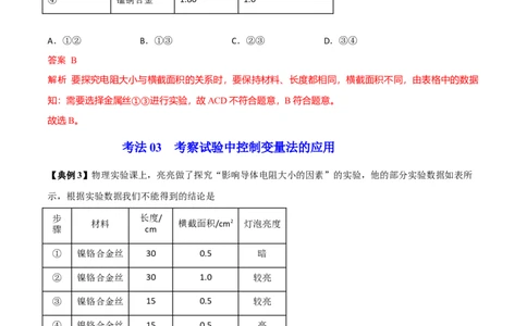 第14节电阻（解析版）-帮课堂2022-2023学年九年级物理上册同步精品讲义（苏科版）_9上-初中物理苏科版(4)_赠送：旧版资料（和新版好多一样，仍具有很大参考价值）_03讲义