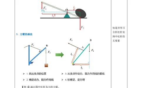 一、杠杆（教学设计）物理苏科版2024九年级上册_9上-初中物理苏科版(4)_02课件+教案+分层作业第2套（更新中）_教案（教学设计）_第十一章简单机械和功