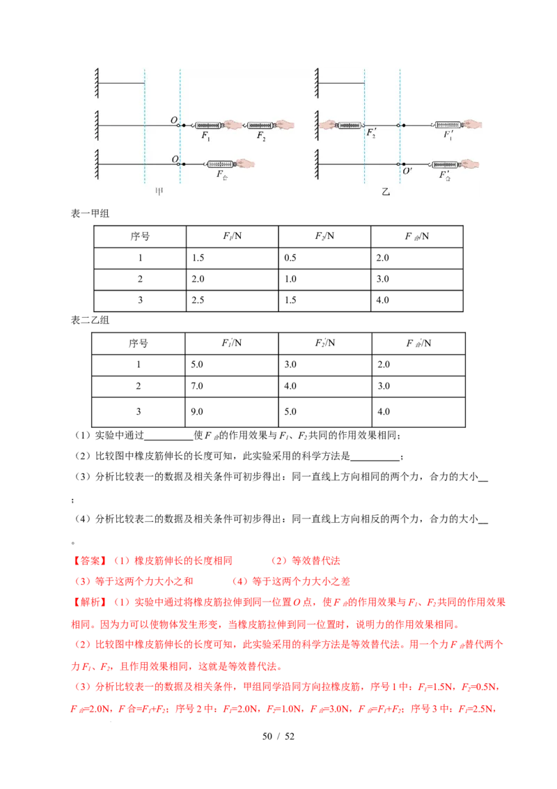 第8章力与运动B卷专项卷（易错训练83题7大考点）（解析版）(1)_8下-初中物理苏科版(4)_02习题试卷_单元测试_第1套