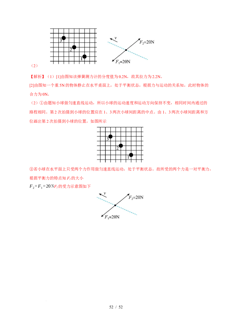 第8章力与运动B卷专项卷（易错训练83题7大考点）（解析版）(1)_8下-初中物理苏科版(4)_02习题试卷_单元测试_第1套