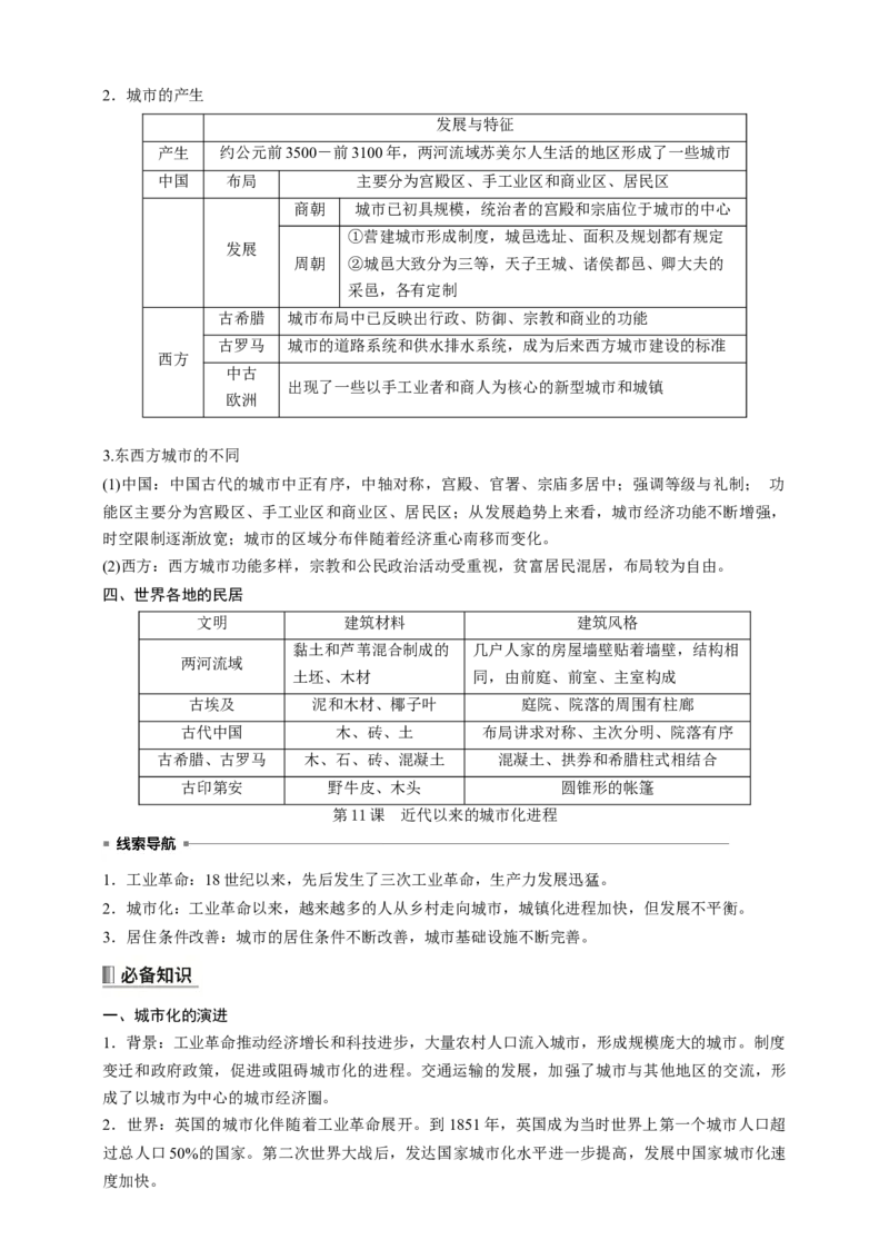 高中历史《选择性必修2》综合复习知识清单_07高考历史_2025年新高考资料_一轮复习_2025高考历史一轮综合复习知识清单（完结）
