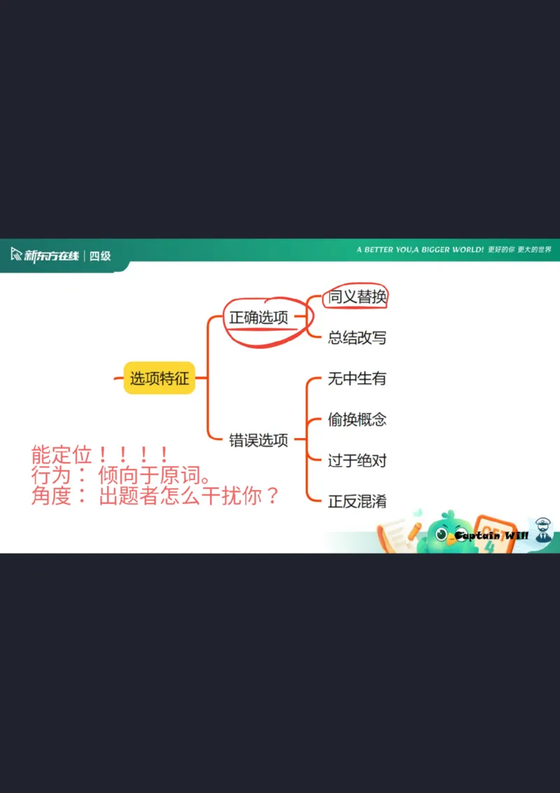 四级阅读第5课_选项特征_1758973714632_英语四六级保存避免失效_最新更新，视频都在这_2026、6月四级速转存易和谐_0、2025年12月四级_07.东方四级全程班陈志超_00.讲义_四级阅读