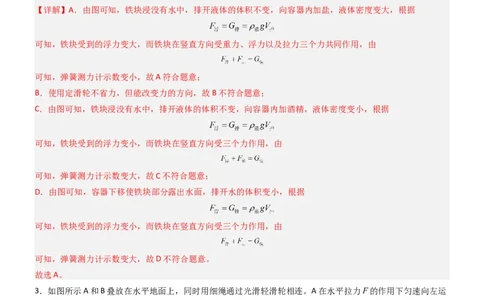 二、滑轮（重难点训练）（解析版）_9上-初中物理苏科版(4)_04讲义（更新中）_二、滑轮（七大题型）（重难点训练）物理苏科版2024九年级上册