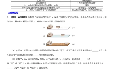 9.3力与运动的关系（原卷版）_8下-初中物理苏科版(4)_赠送：旧版资料（和新版好多一样，仍具有很大参考价值）_02讲义_9.3力与运动的关系（解析版）