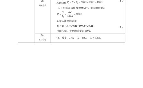 第十四章欧姆定律单元测试&middot;基础卷(答案及评分标准)_9上-初中物理苏科版(4)_03习题试卷_单元测试（齐全）_第十四章欧姆定律（单元测试&middot;基础卷）物理苏科版2024九年级上册