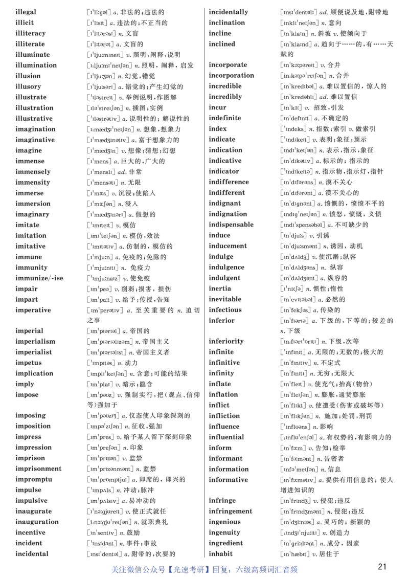 六级高频词汇（带音频）正序版_英语四六级保存避免失效_最新更新，视频都在这_2026、6月四级速转存易和谐_0、2025年12月四级_00.学丞四级全程班刘晓燕_00讲义资料