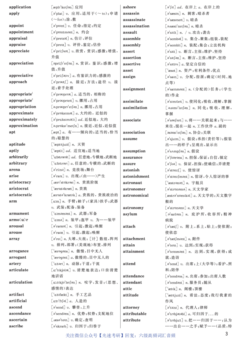 六级高频词汇（带音频）正序版_英语四六级保存避免失效_最新更新，视频都在这_2026、6月四级速转存易和谐_0、2025年12月四级_00.学丞四级全程班刘晓燕_00讲义资料