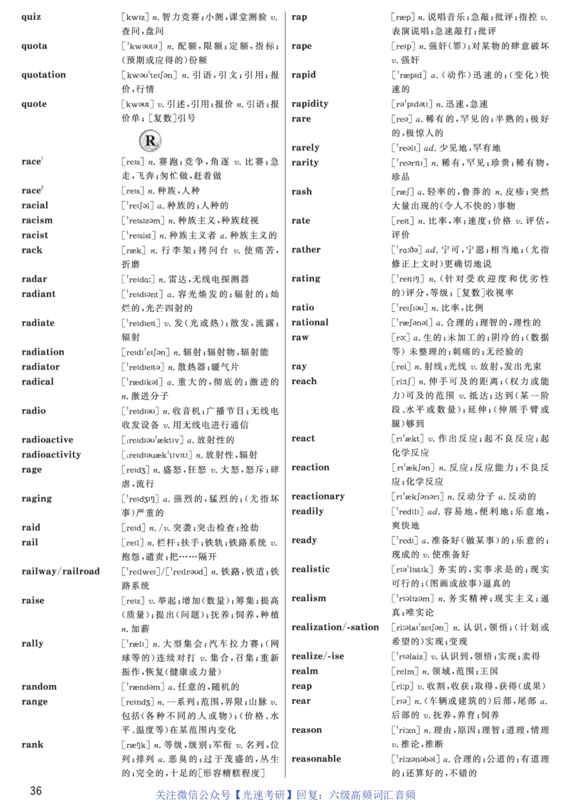 六级高频词汇（带音频）正序版_英语四六级保存避免失效_最新更新，视频都在这_2026、6月四级速转存易和谐_0、2025年12月四级_00.学丞四级全程班刘晓燕_00讲义资料