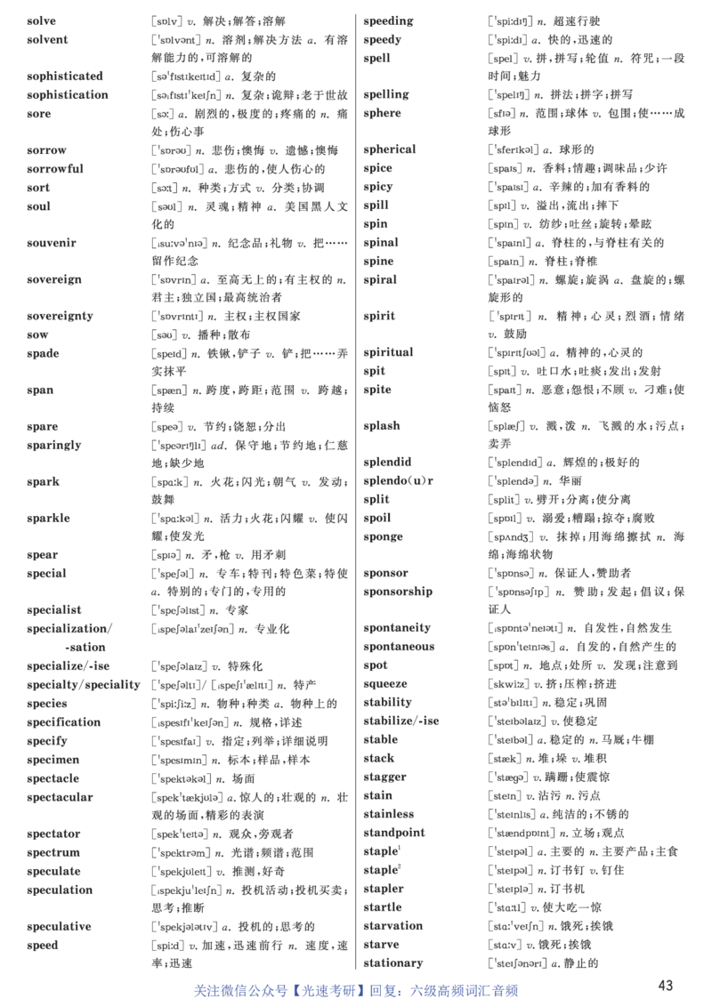 六级高频词汇（带音频）正序版_英语四六级保存避免失效_最新更新，视频都在这_2026、6月四级速转存易和谐_0、2025年12月四级_00.学丞四级全程班刘晓燕_00讲义资料