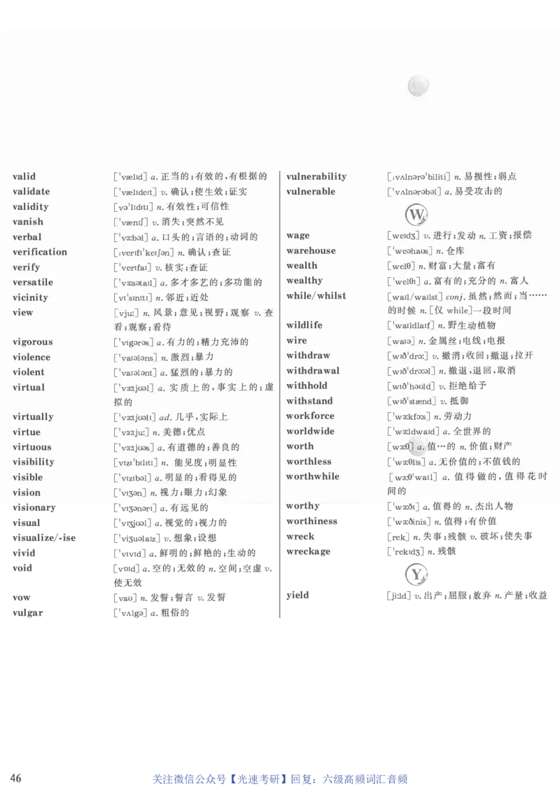 六级高频词汇（带音频）正序版_英语四六级保存避免失效_最新更新，视频都在这_2026、6月四级速转存易和谐_0、2025年12月四级_00.学丞四级全程班刘晓燕_00讲义资料