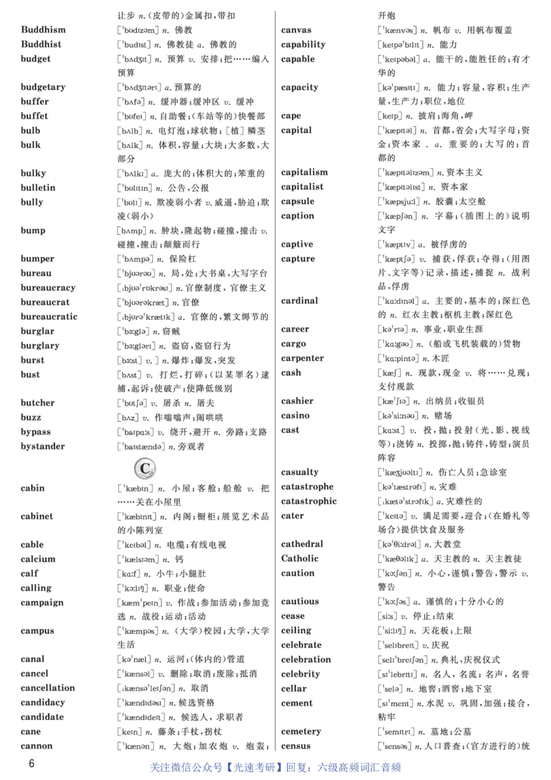 六级高频词汇（带音频）正序版_英语四六级保存避免失效_最新更新，视频都在这_2026、6月四级速转存易和谐_0、2025年12月四级_00.学丞四级全程班刘晓燕_00讲义资料