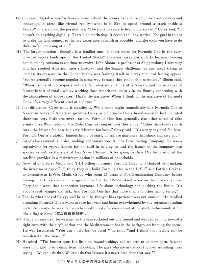 四级真题试题（23年6月）_英语四六级保存避免失效_最新更新，视频都在这_2026、6月四级速转存易和谐_0、2025年12月四级_00.学丞四级全程班刘晓燕_00讲义资料_四六级历年真题汇总