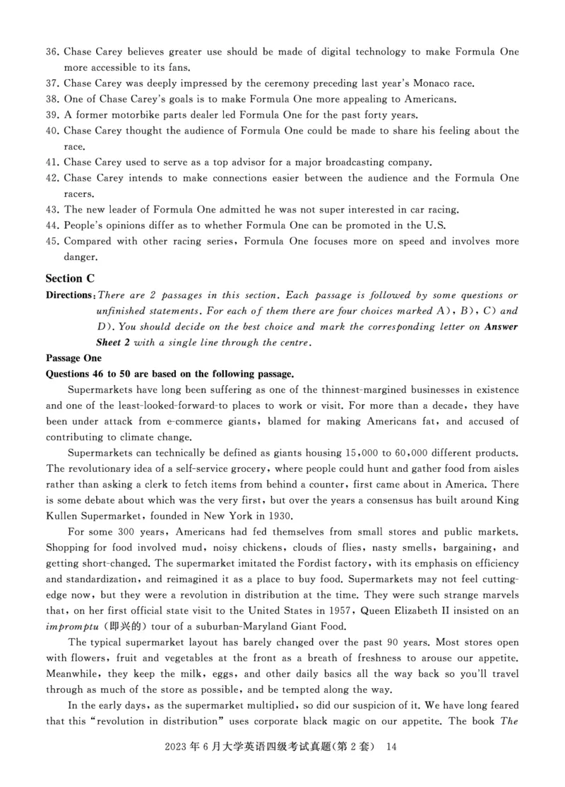 四级真题试题（23年6月）_英语四六级保存避免失效_最新更新，视频都在这_2026、6月四级速转存易和谐_0、2025年12月四级_00.学丞四级全程班刘晓燕_00讲义资料_四六级历年真题汇总