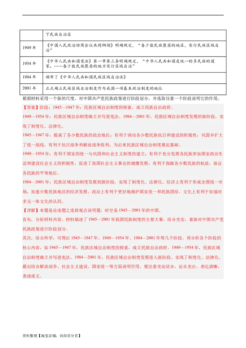 阶段性检测卷11选择性必修1：国家制度与社会治理（一）（解析版）_07高考历史_新高考复习资料_2024年新高考复习资料_一轮复习资料_阶段性检测卷