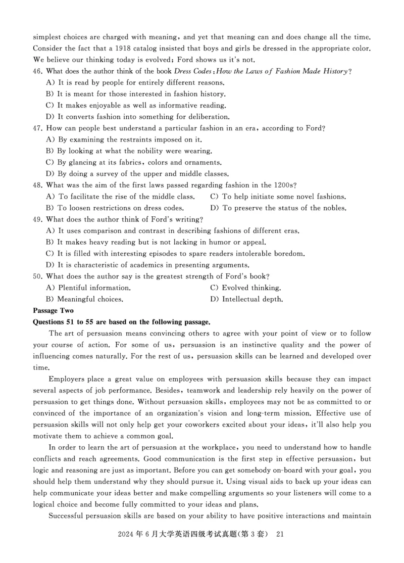 四级真题试题（24年6月）_英语四六级保存避免失效_最新更新，视频都在这_2026、6月四级速转存易和谐_0、2025年12月四级_00.学丞四级全程班刘晓燕_00讲义资料_四六级历年真题汇总