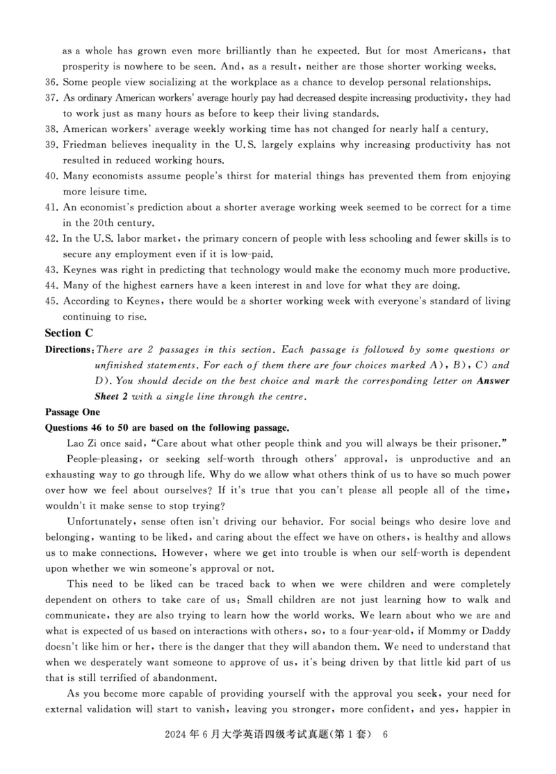 四级真题试题（24年6月）_英语四六级保存避免失效_最新更新，视频都在这_2026、6月四级速转存易和谐_0、2025年12月四级_00.学丞四级全程班刘晓燕_00讲义资料_四六级历年真题汇总