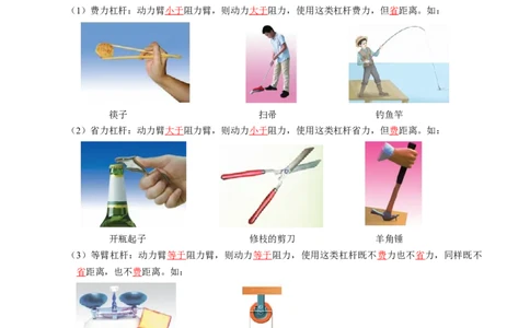 第十一章简单机械和功（知识清单）（答案版）_9上-初中物理苏科版(4)_05知识清单（齐全）_第十一章简单机械和功（知识清单）物理苏科版2024九年级上册