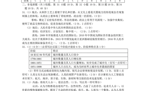 高三历史答案_07高考历史_历史高考模拟题_新高考_2023年_2023浙江省名校协作体高三上学期适应性联合考试历史