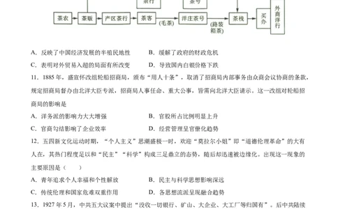 阶段性检测卷05中国史（一）（原卷版）_07高考历史_新高考复习资料_2024年新高考复习资料_一轮复习资料_完2024年高考历史一轮复习考点通关卷（新高考通用）_阶段性检测卷