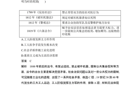 阶段检测卷(十一)_07高考历史_2024年新高考资料_1.2024一轮复习_2024年高考历史一轮复习讲义（部编版）_赠1套word版补充习题库_word版题库阶段2&mdash;阶段15_第五部分　世界近代史