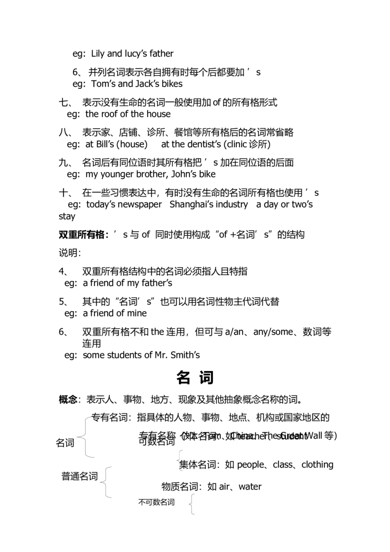 高中英语第一轮复习：名词_03高考英语_新高考复习资料_2023年新高考资料_一轮复习_高中英语第一轮复习知识点教案