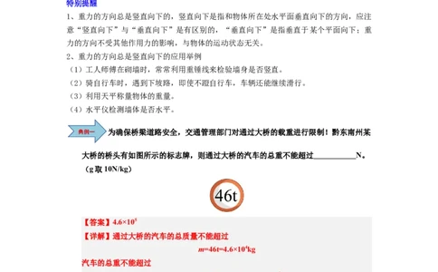 第06讲课时7.2重力力的示意图（教师版）-八年级物理下册同步精品讲义（苏科版2025）_8下-初中物理苏科版(4)_06讲义