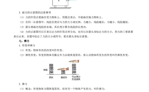 第七章力（知识清单）教师版(1)_8下-初中物理苏科版(4)_04知识清单_第2套_第七章力（单元知识清单）-上好课八年级物理下册同步高效课堂（苏科版2024）