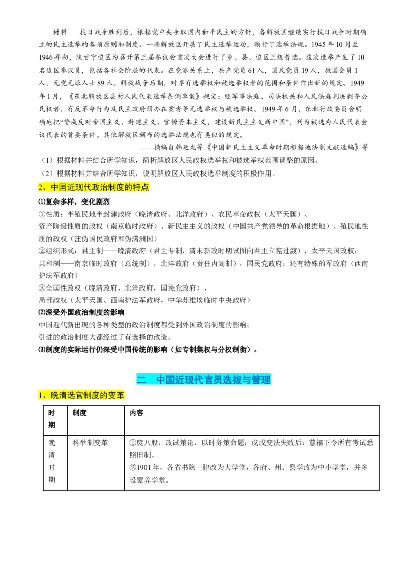 高考热点03制度自信，国家治理（讲义）（原卷版）_07高考历史_2024年新高考资料_2.2024二轮复习_2024年高考历史二轮复习讲练测（新教材新高考）