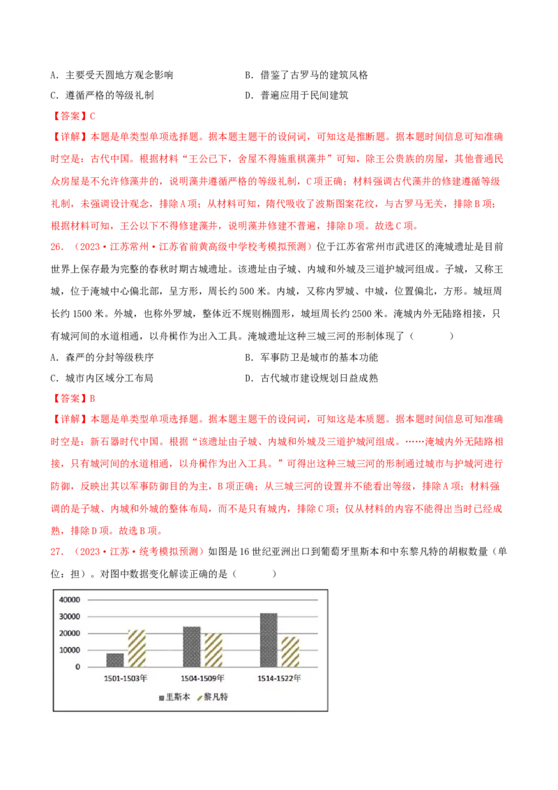 集训15选择性必修2：经济与社会生活100题（1）（解析版）_07高考历史_2024年新高考资料_3.2024专项复习_备战2024年高考历史专项提分集训900题（统编版）