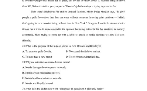 题型一阅读理解（4词义猜测题）（通用版）（解析版）_03高考英语_通用版（老高考）复习资料_2023年复习资料_二轮复习