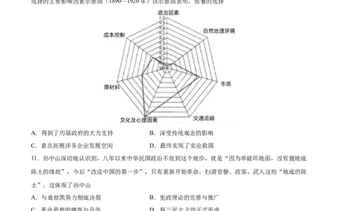 阶段性检测卷06中国史（二）（原卷版）_07高考历史_新高考复习资料_2024年新高考复习资料_一轮复习资料_完2024年高考历史一轮复习考点通关卷（新高考通用）_阶段性检测卷