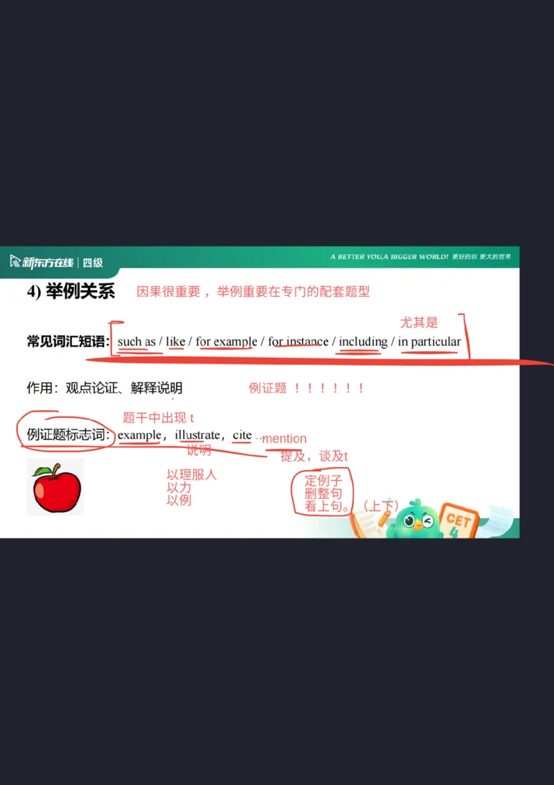 四级阅读第4课_逻辑关系2笔记_1758357591538_英语四六级保存避免失效_最新更新，视频都在这_2026、6月四级速转存易和谐_0、2025年12月四级_07.东方四级全程班陈志超_00.讲义_四级阅读